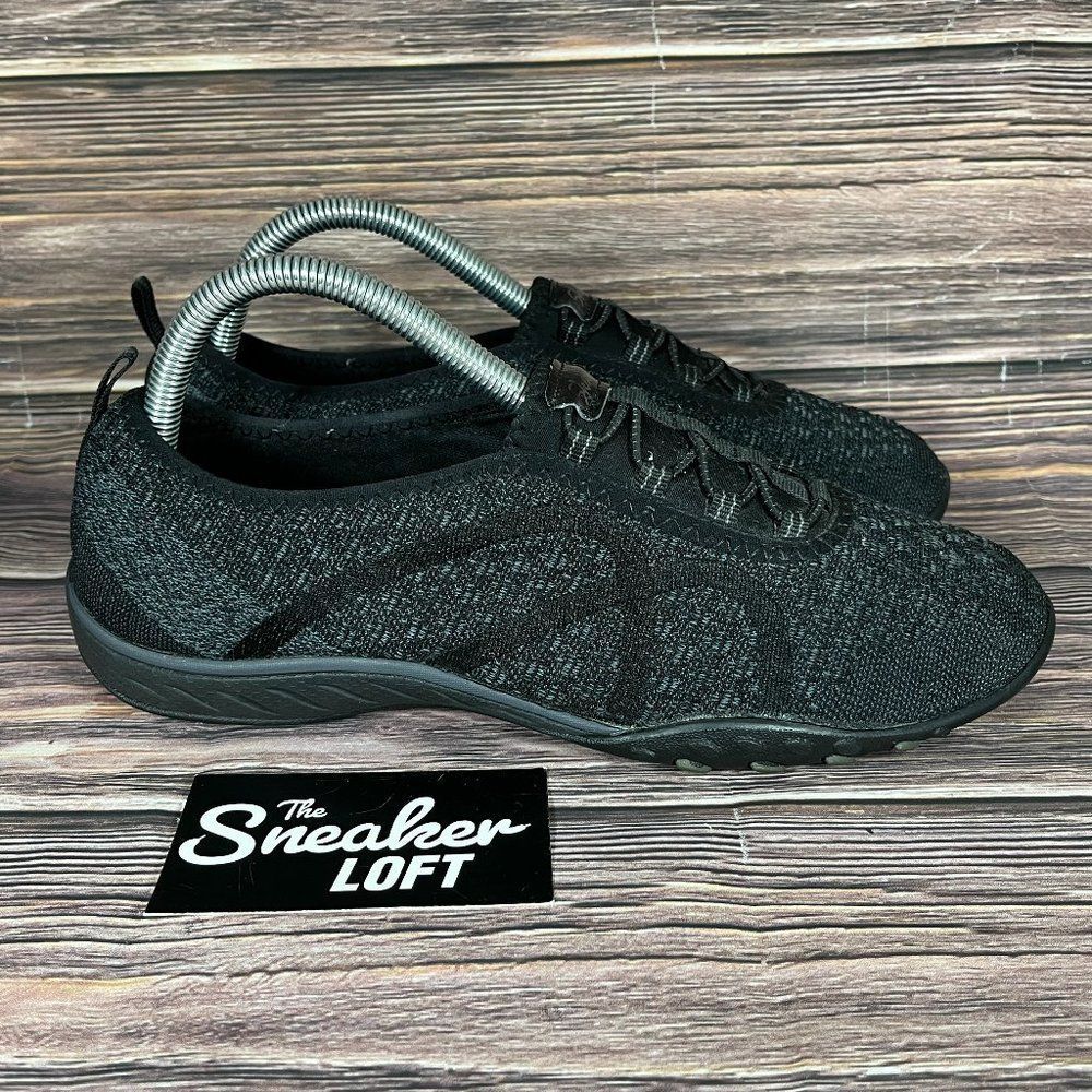 Skechers Sport Breathe Easy Relaxed Fit Black Shoes